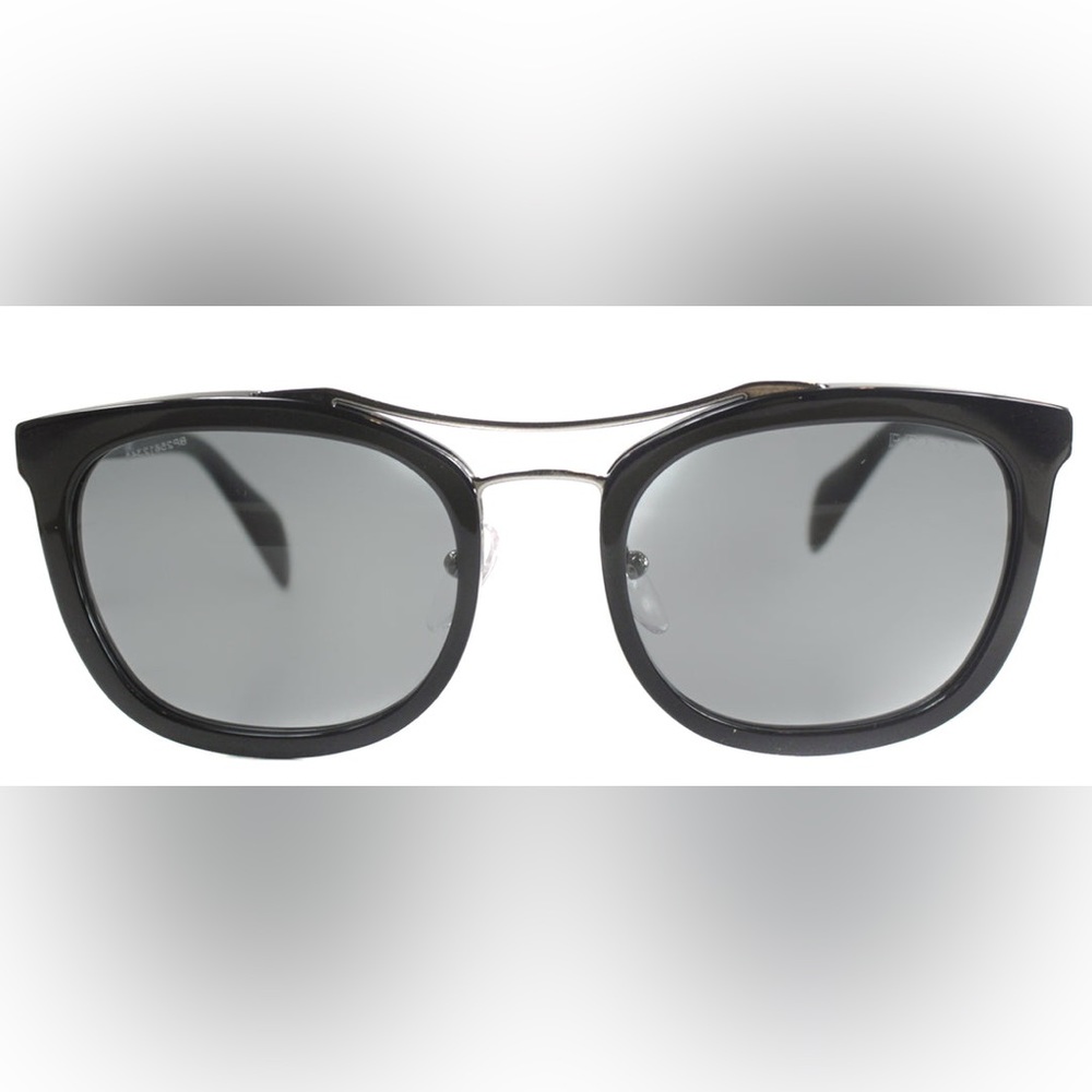 PRADA PR 17QS 1AB3C2 FASHION PLASTIC BLACK SUNGLASSES WITH GREY LENS